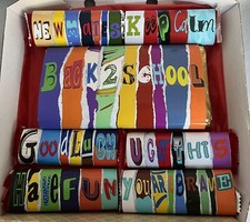 New School, First, Upper, High chocolate gift box, Good Luck Student.