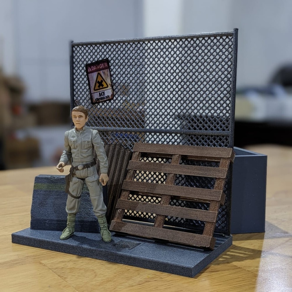 City Fence Diorama for 3.75 in Figures