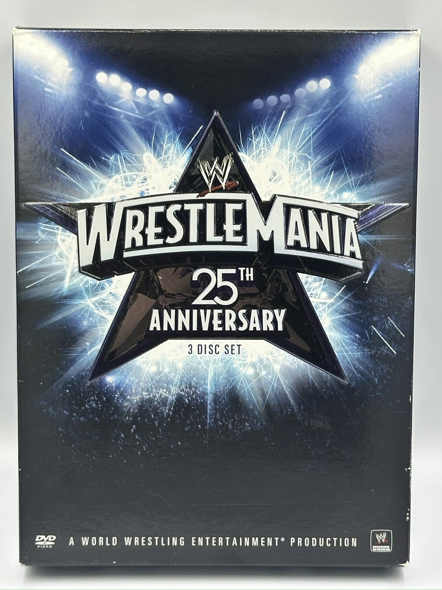 スポーツ・フィットネス WRESTLEMANIA 25TH ANNIVERSARY 3 DISC SET WWE WrestleMania 25th Anniversary 3 Disc Set DVD W/ History Of