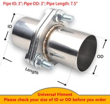 3 Bolts 3 Od Universal Quick Fix Exhaust Triangle Flange Repair Pipe Kit 3 Bolts 3 Od Universal Quick Fix Exhaust Triangle Flange Repair Pipe Kit