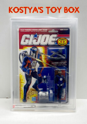 GI Joe Cobra LASER-VIPER 1990 MOC AFA 80+ Factory Sealed Action Figure