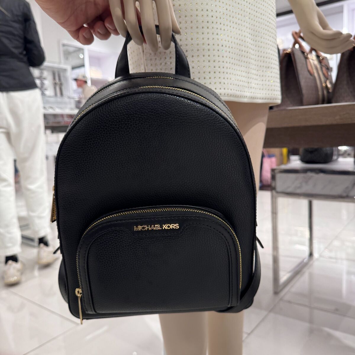 MICHAEL KORS JAYCEE MEDIUM ZIP POCKET BACKPACK BAG GOLD MICHAEL KORS JAYCEE MEDIUM ZIP POCKET BACKPACK BAG GOLD