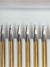 T & F #9103 Taper GOLD Fine Finishing Burs 30 Blade Carbide 10pk Made in the USA