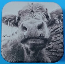 Cow Trailer Hitch Cover Insert 2" Receiver, Fluffy Cow, Furry Cow