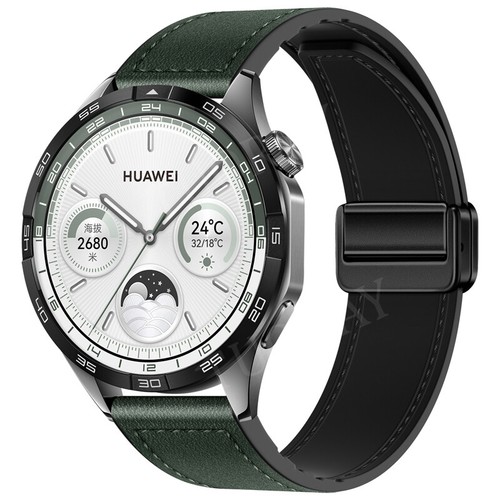 Magnetic Silicone Leather Band Strap For Huawei Watch GT 5 4 3 2 2e 41/42/46mm - Picture 31 of 119