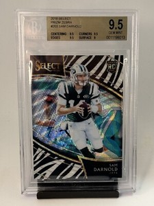 2018 Select Field Level Zebra Sam Darnold BGS 9.5 🔥 