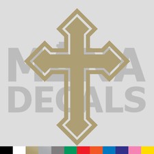 Cross Vinyl Die Cut Decal Sticker - Christian Jesus Christ Religious God Church
