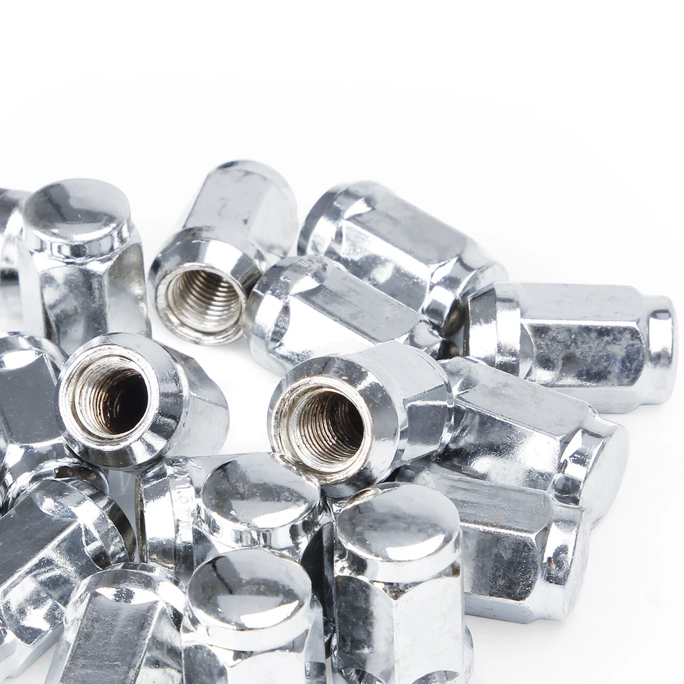 20 PIEZAS ASIENTO CÓNICO CROMADO PLATEADO 12X1,5 TUERCAS DE RUEDA ABULTADAS 3/4" BELLOTA PARA FORD Foto 2 de 4