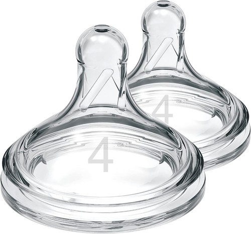 2-Pack Dr. Brown's Fast Flow Silicone Teats - Anti-Colic for Comfortable Feeding - Picture 10 of 10