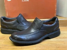 Men's Clarks Unstructured Un.Scan SlipOn Shoe Brown Leather 70686