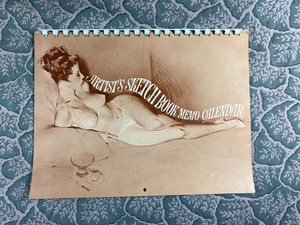 Fritz Willis Artist's Sketch Book Pinup Girls Calendar 1969