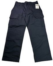 Duluth Trading Co. DuluthFlex Fire Hose Relaxed Fit Cargo Work Pants Black 35x32