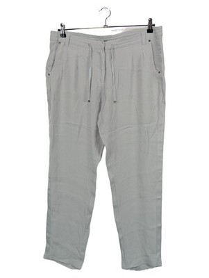 VIA APPIA Damen Stoffhose Größe 42 Grau Casual Viskose