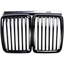 Satz Sport Kühlergrill passend für BMW 3er E30 passend in hochglanz Schwarz alle