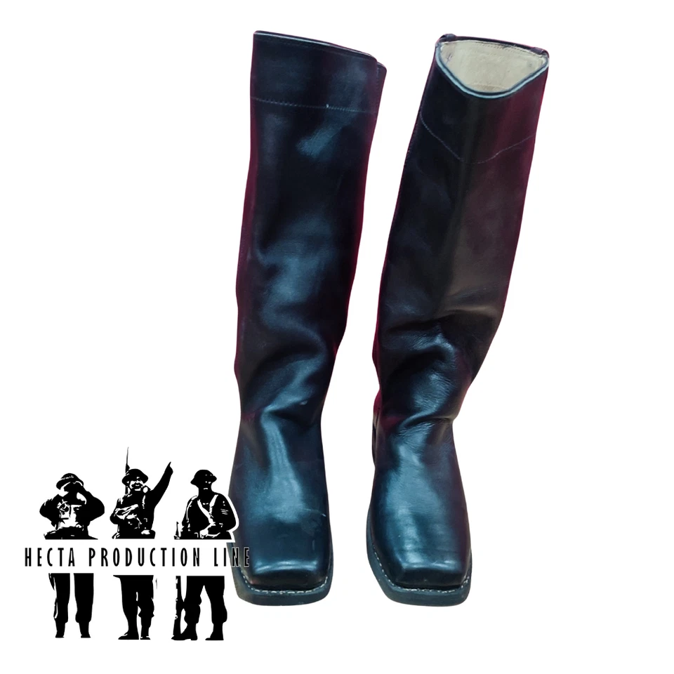 Botas Stovepipe hechas a mano - Botas comunes de cuero genuino 1847-1900 Foto 3 de 4