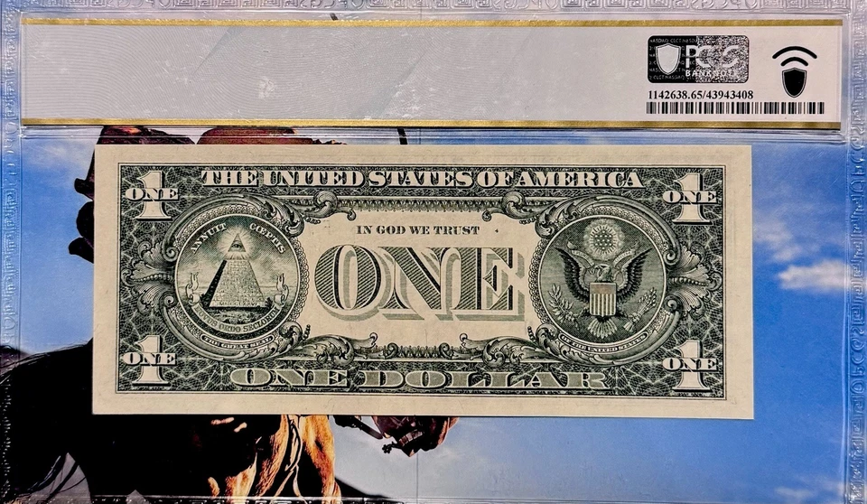 1$ 1988A Atlanta Web-Fed Press Note  F-N Block 1917-F  Plate#5/4 PCGS 65 Gem PPQ - Image 3 of 4