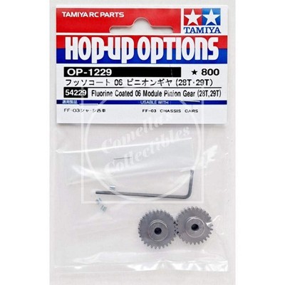 Genuine Tamiya 54229 Hop-Up Fluorine Coated 06 Module Pinion Gear (28T, 29T)