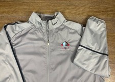 Nike Golf Full Zip Jacket Men  s 3XL Gray Rain Windbreaker Pro Football HOF