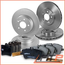 4x DISCO FRENO + SET PASTIGLIE ANTERIORE + POSTERIORE PER MERCEDES BENZ CLASSE C W203 S203 CL203