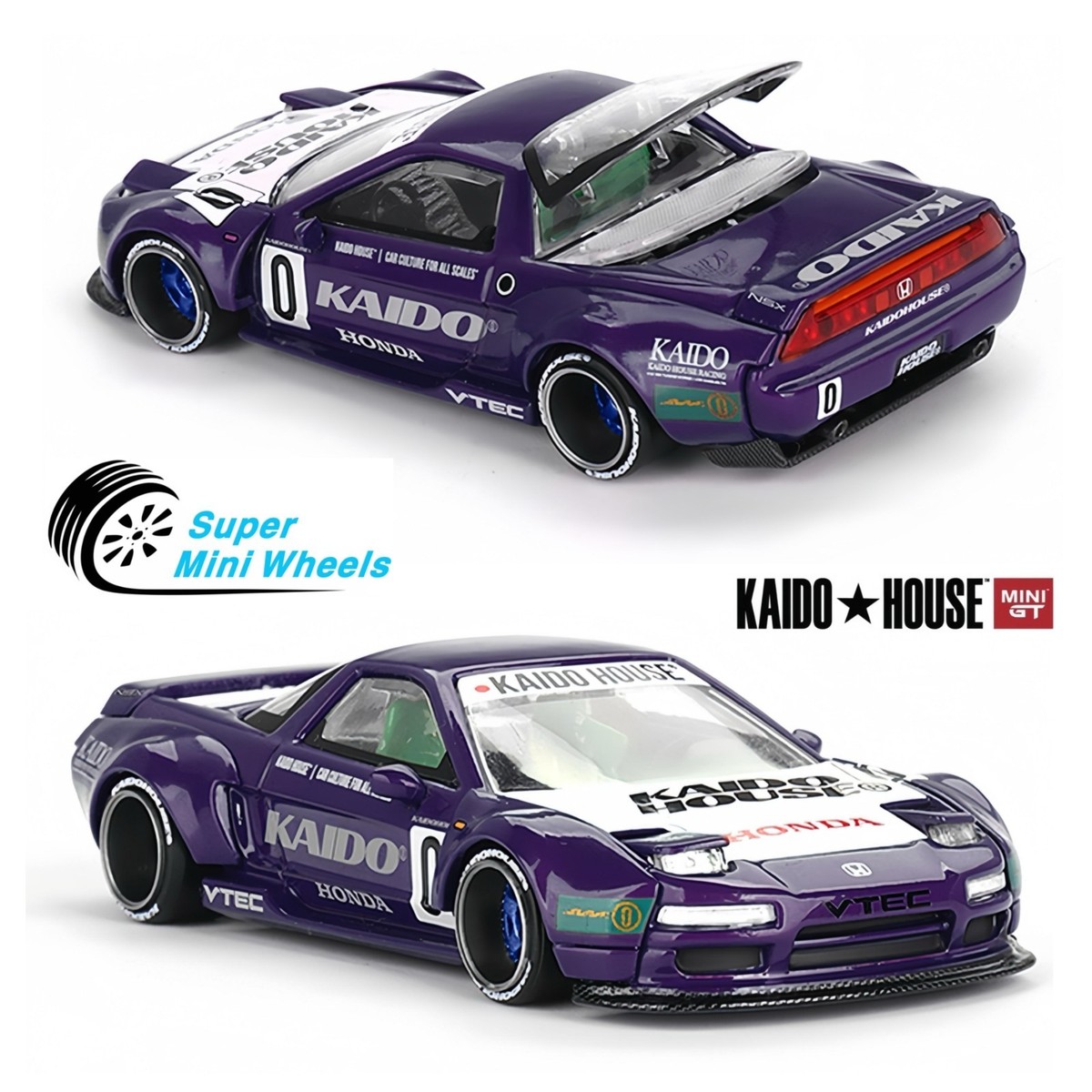 HOT WHEELS JAPAN CONVENTION 街道ハウス　NSX MINI GT x KAIDO HOUSE HONDA NSX EVASIVE V2 1/64 DIECAST BLUE