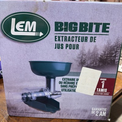 LEM Products Bigbite Juicer Attachment for Meat Grinders | Juicer for Fresh Juic