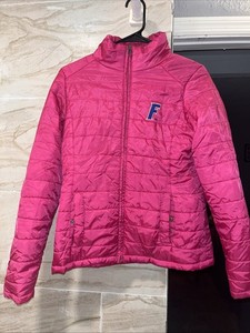 CRANBLE Florida Gators Pet Womens 850 Pink Puff Jacket Small