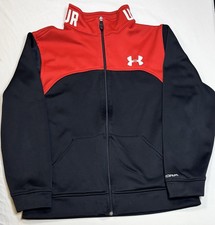 Under Armour zip-up jacket, Youth Large 100 polyester with Storm tech