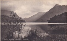 "Llyn Peris, Llanberis" Black & White Lake, Wales ~ Unposted