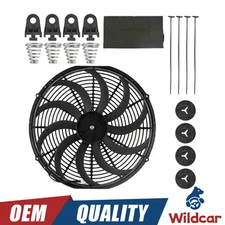 14 inch Universal Slim Pull Push Racing Electric Radiator Engine 12V Cooling Fan
