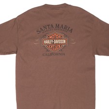 VINTAGE HARLEY DAVIDSON SANTA MARIA CALIFORNIA 2007 TEE SHIRT LARGE MADE IN USA