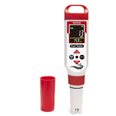 Digital Chlorine Tester Pool Salinity Meter, 7-In-1 Ph Meter Test FAC Ph Salt OR