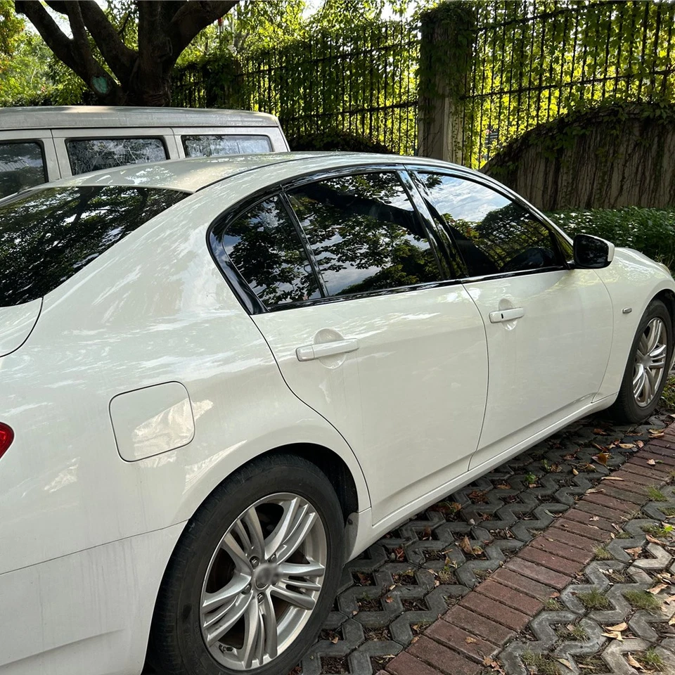 Glossy Black Chrome Delete Window Trims For Infiniti G Series G25 G35 G37 4 door Foto 2 de 4