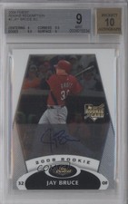 2008 Topps Finest Rookie Redemption Jay Bruce #2 BGS 9 MINT Auto 2e6