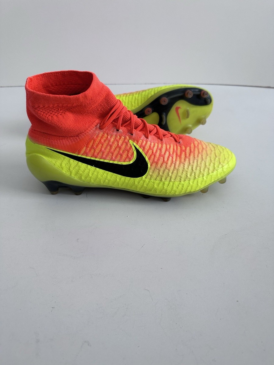 Nike Magista Obra FG Yellow Orange ACC Football Cleats Soccer