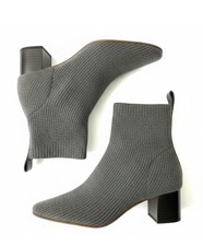 NEW Everlane The ReKnit Glove Boot Gray Size 7 Wool Blend Sock Ankle Bootie NWT