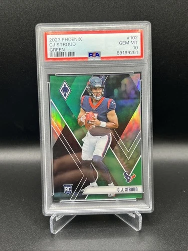 2023 Phoenix Football C.J. Stroud  PSA 10 ROOKIE RC Green /25 #102 Texans Gem Mt