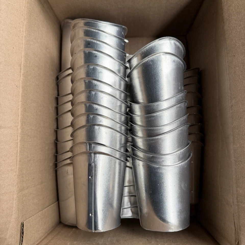 (50 piezas) Berger RBOMF3 3” Medio Redondo Estilo B Salida Molino Acabado Aluminio Foto 2 de 4