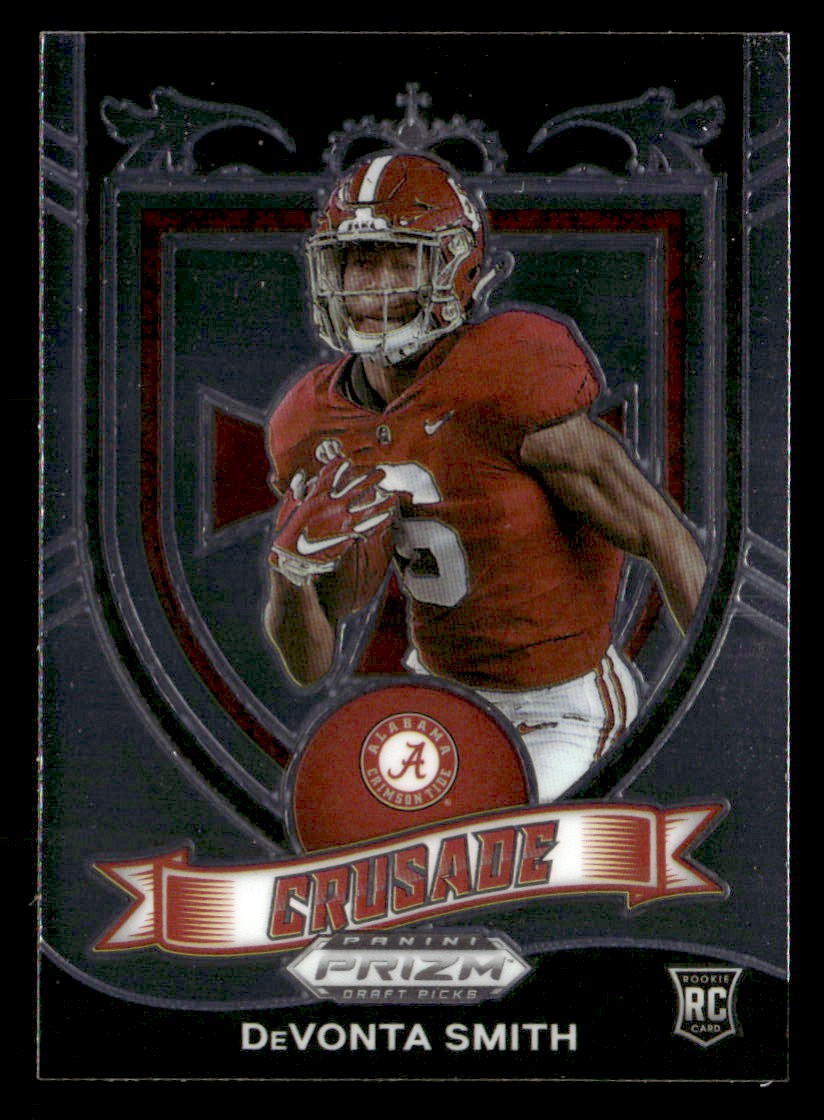 DeVonta Smith 2021 Panini Prizm Draft Picks Crusade Card #165 Alabama