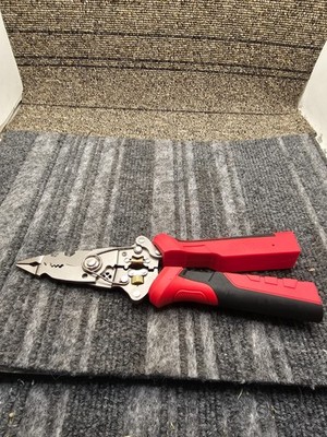 (QTY 2) 16-in-1 Multifunctional Foldable Wire Strippers & Electrician Pliers Red