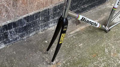Bianchi Pista classic 57 Cm With Time Carbon Fork Chromo Track