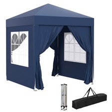 Outsunny 2 x 2m Garden Pop Up Gazebo Canopy Marquee w/ Carry Bag, Blue
