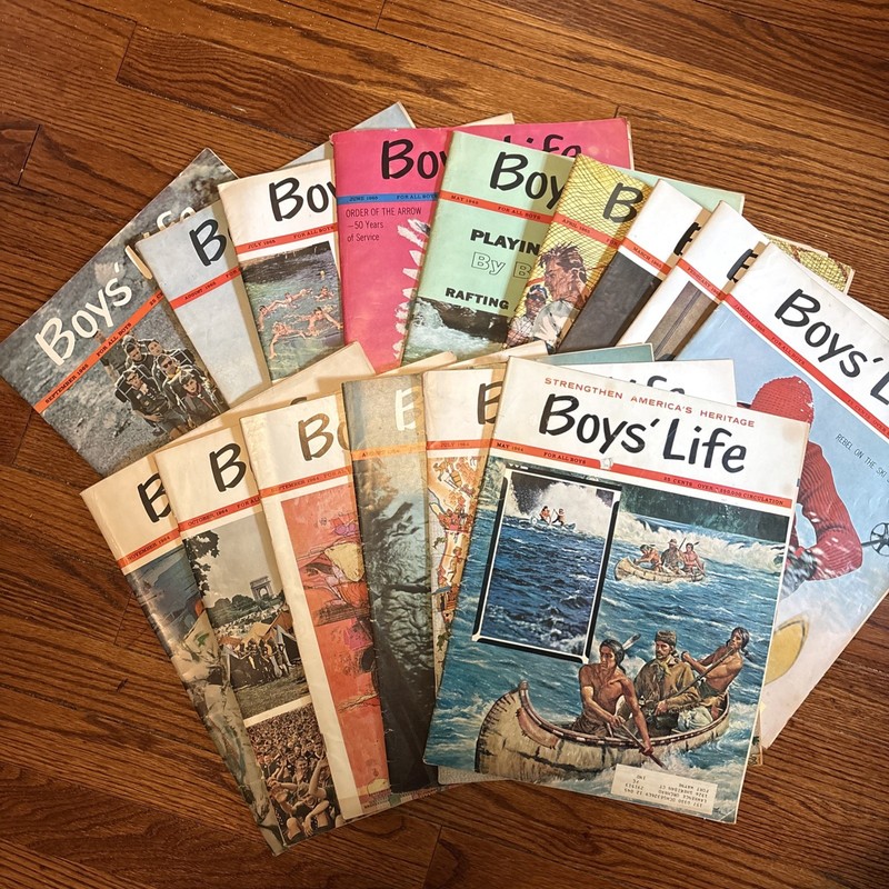 Boys' Life Magazines 1964-1965 Boy Scouts of America, Qty 15 issues