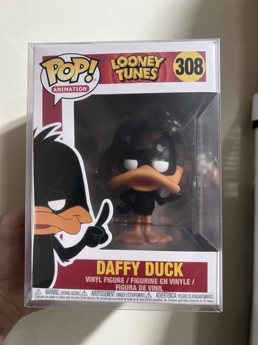 Funko Pop! Vinyl: Looney Tunes - Daffy Duck #308 Box Damage With Soft Protector
