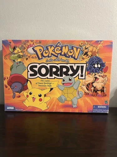 Pokemon Sorry Sorry! Board Game 2000 Hasbro  Vintage COMPLETE