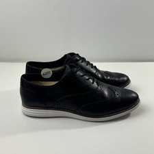 Cole Haan OriginalGrand Women  s Size 8 B Black Leather Wingtip Oxford Shoes