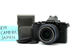 US DUTY PAID Olympus OM-D E-M5 Black Digital Camera sc 10875 14-42 lens 019