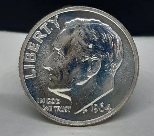 1964 Roosevelt Silver Proof Dime -#A64