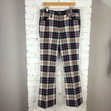 Vintage 70  s Levi  s Sta-Prest Plaid Flare Pants