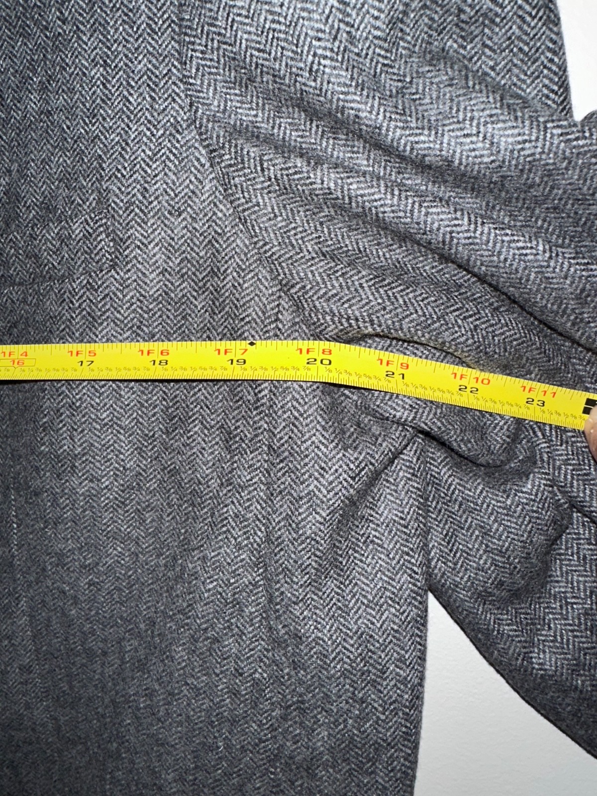 Everlane Oversized Button Gray Herringbone Wool B… - image 5