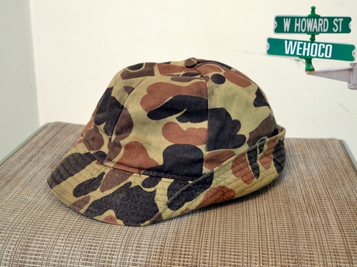 Vintage Bucket Cap Froschhaut Camouflage Original Jones Herren Größe L - Bild 1 von 11